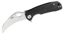 Нож Honey Badger Сlaw D2 L Serrated (HB1105) с чёрной рукоятью